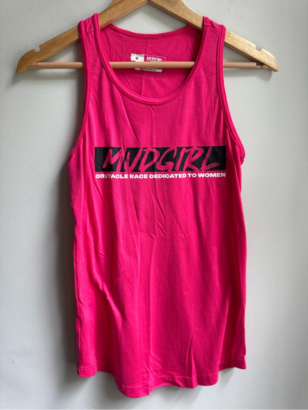 MUDGIRL Run EUC Hot Pink Women's Tank Top - Race for women